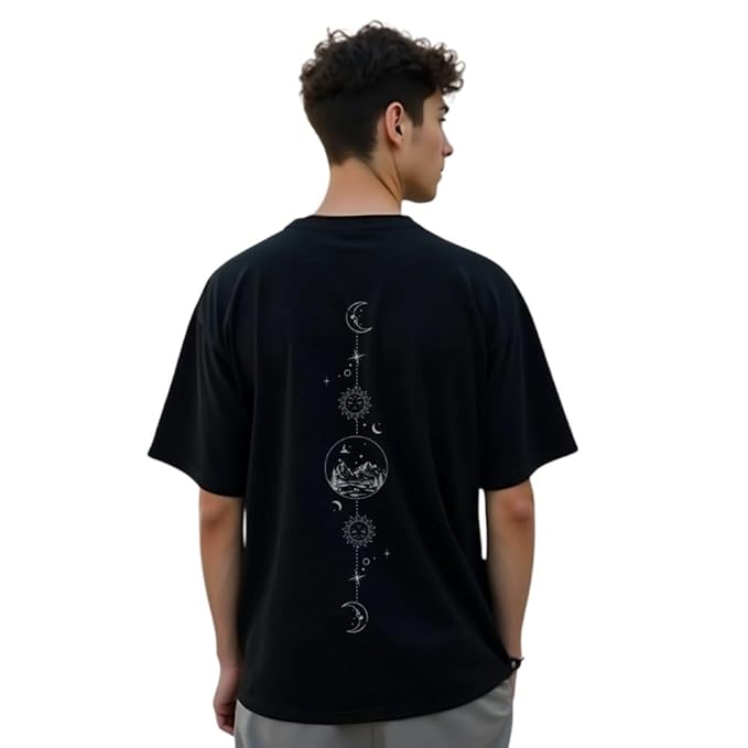 NOBERO Men’s Oversized T-Shirt (Black) Clothing T-Shirts