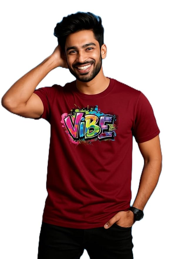 Pure Cotton T Shirt for Men (TSPCTMAMSRNFA423P_BZ)