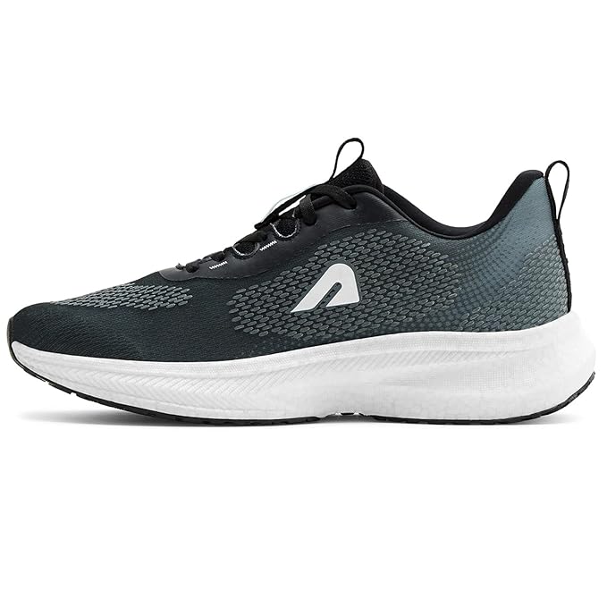 BoldFit Running Shoes for Man Soft Sole Sports Shoes for Men Running Light Weight Shoe for Men Sports Anti Slip Gym Shoe for Man Workout mesh Gym Footwear, Black - 10