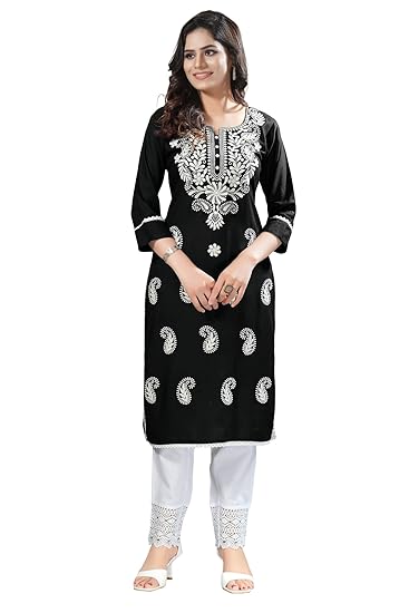 DARIKA Cotton Kurti for Women Hand Embroidery Kurti Colour in Plus Size & Small Size.