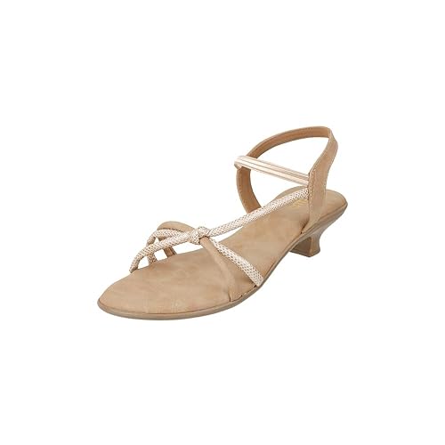Metro Women Embellished Casual Kitten Heel Sandals Footwear Sandals