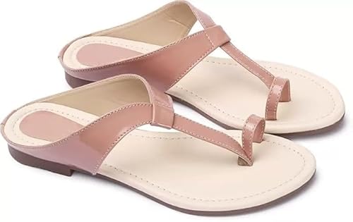 Women’s Toe Ring Sandals – Elegant Ruched Strap Design, Ideal for Party, Festive & Casual Wear Footwear Sandals