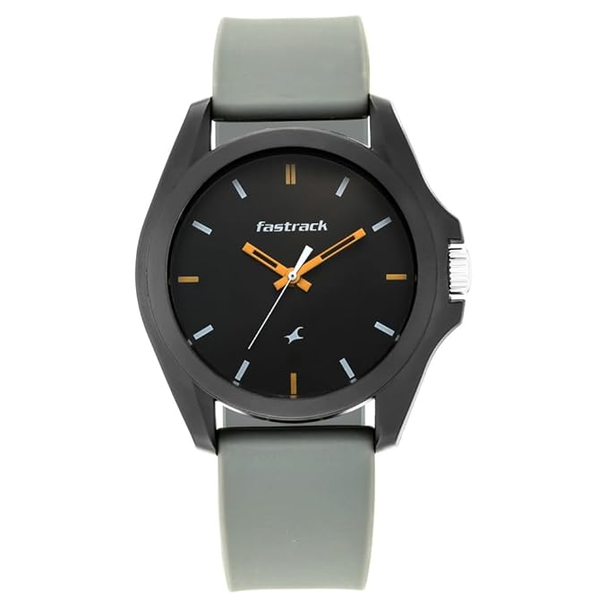 Fastrack Tees Analog Grey Dial-Adult Watch-68011PP08