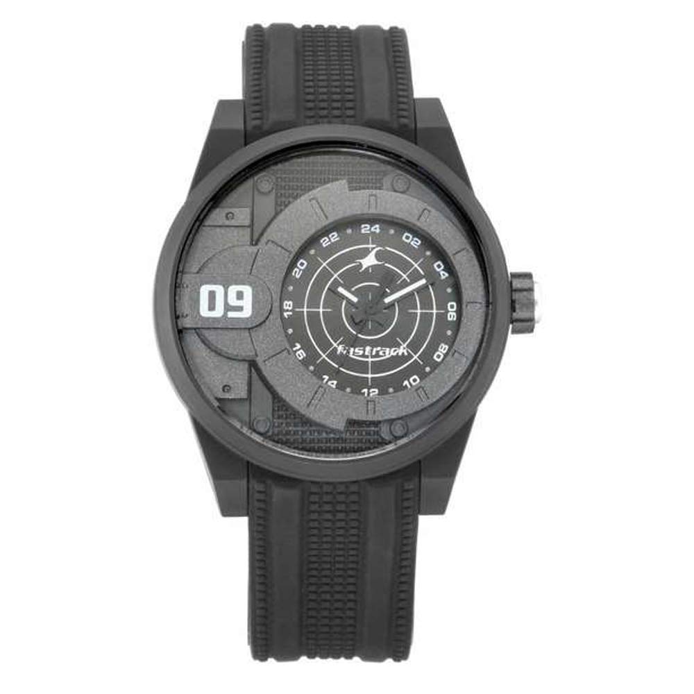 Fastrack Trendies Analog Black Dial Men's Watch-38058PP03/NP38058PP03 Accessories Watches