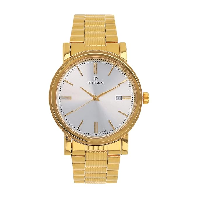 Titan Analog OffWhite Dial Men's Watch NM1712YM02 / NL1712YM02 Accessories Watches