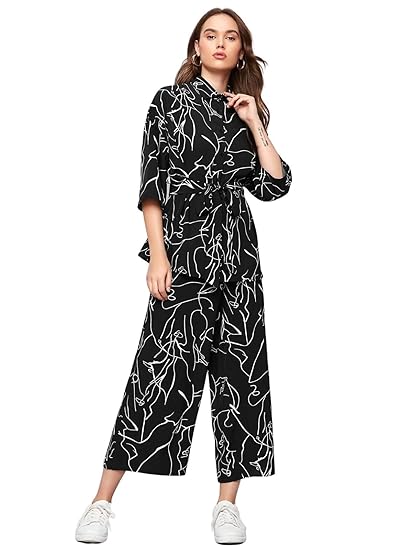 Leriya Fashion Women Formal Floral Printed Rayon Western Co-ord Set for Women(Available in 2XL and 3XL) Clothing Dresses