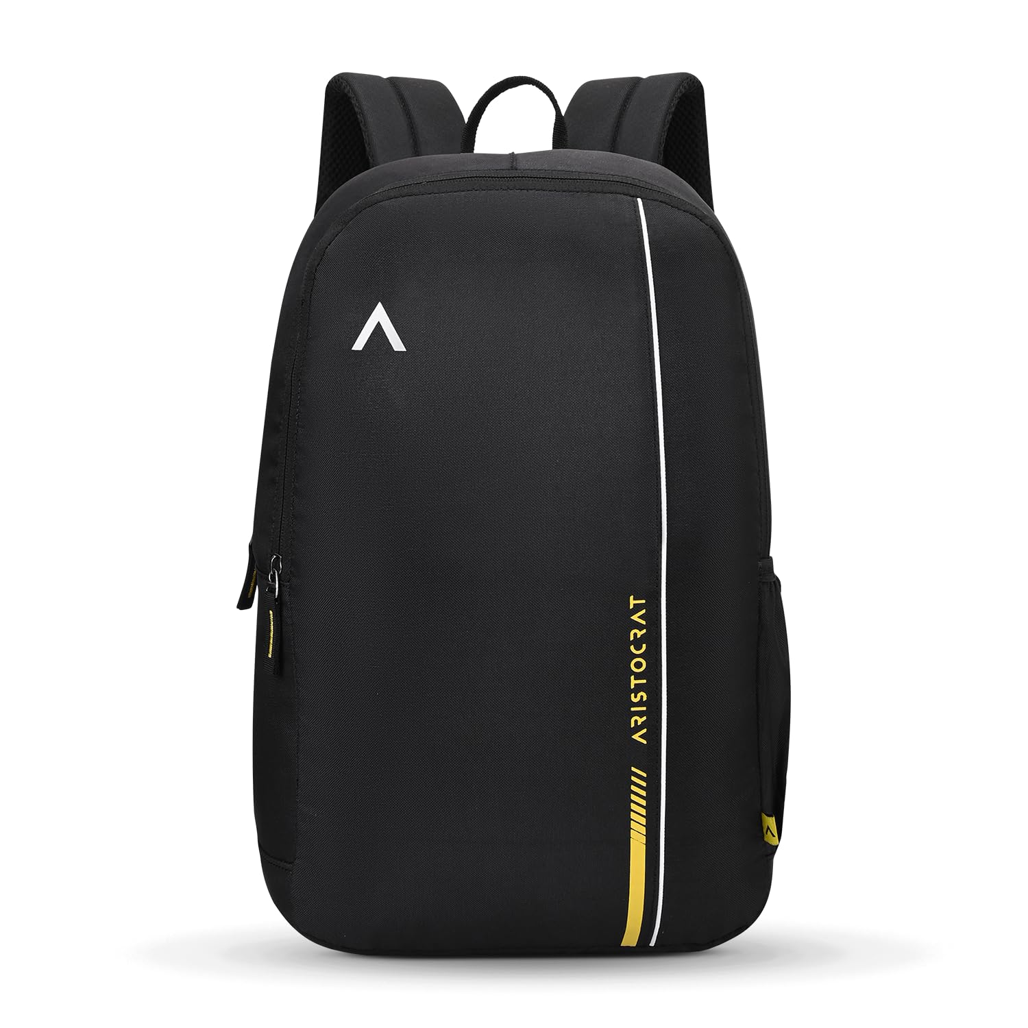 Aristocrat Nova 15L Laptop Backpack for Men & Women with Bottle Pocket | Padded Shoulder Straps, Multi Compartments | Travel & College Bag | Dark Black Accessories Bags