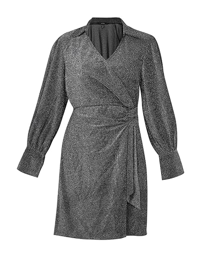 VERO MODA Spread Collar Tie Up Dress Clothing Dresses
