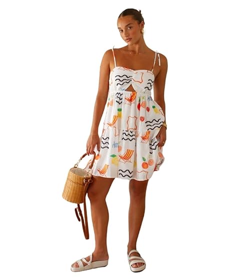 Leriya Fashion Women's Western Mini Dress | Floral Casual Outfit | Summer Short A-Line Fashion Wear Clothing Dresses