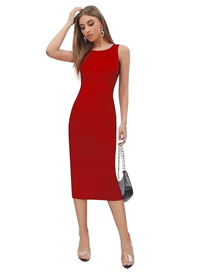 Toochki Dress for Women | One Piece |Bodycon | Slim Fit Body con | Midi Length| Spandex | Beach Outfits