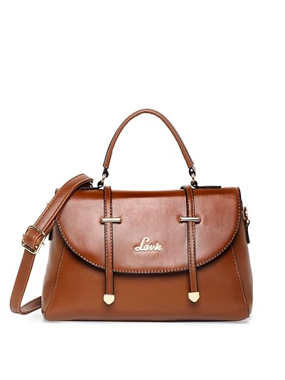 Lavie Beech Women's Flap Satchel Bag for Women | Satchel Handbag for Work | Ladies purse | Stylish Shoulder Bag | Gift for Women Accessories Bags