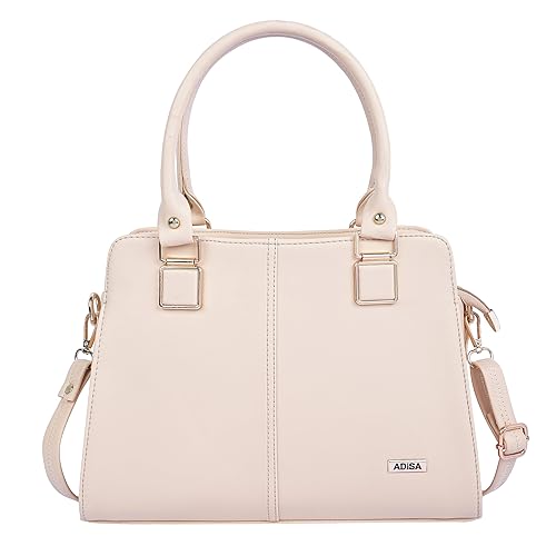 ADISA gold square handbag shoulder bag for women and girls with sling belt (AD4081) Accessories Bags