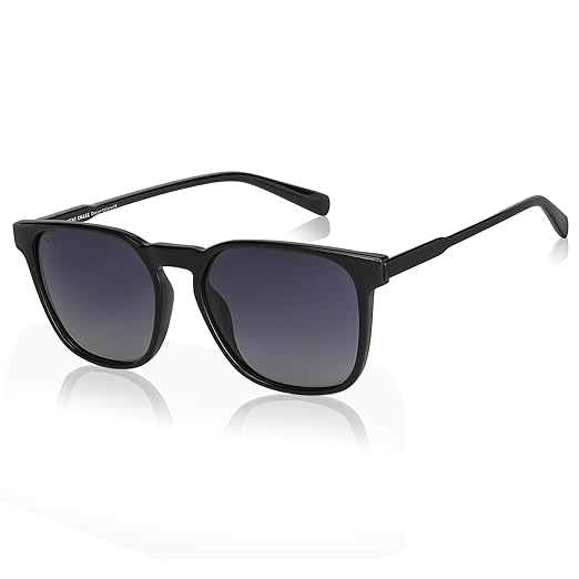 VINCENT CHASE EYEWEAR By Lenskart |Full Rim Square Sunglasses| Style Cast (Pc)|Polarized And 100% UV Protected|Men & Women| Vc S13980 Accessories Sunglasses