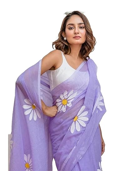 Yashika Women's Georgette Floral Printed Saree With Unstitched Blouse Piece |saree for Women | New Sari | Latest Saree Clothing Sarees
