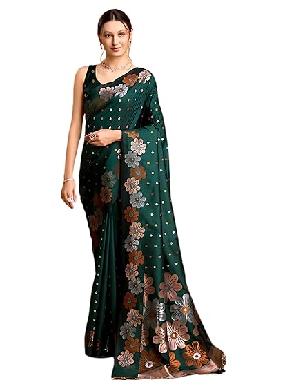 C J Enterprise Women's Banarasi Pure Soft Kanjivaram Silk Saree With Blouse Piece For Wedding (Champa-51) Clothing Sarees