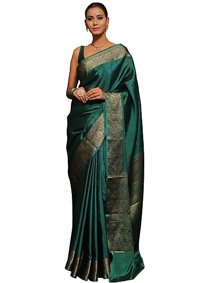 Sugathari Women's Banarasi Saree Pure Kanjivaram Silk Saree Soft new ladies 2025 Design Wear Pattu Sarees Latest Sadi Party Sari collections With Blouse Piece (San Pari-225) Clothing Sarees