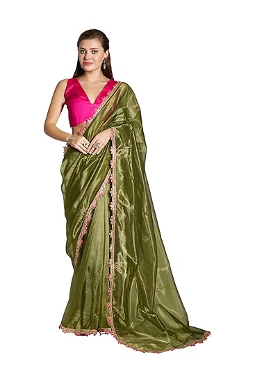 Kaari Sarees for Festive Season | Classic Net Sarees | Festive Saree with Lace Border