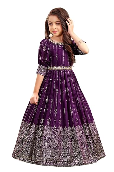 White Button Girls Girls Gown