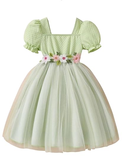 TAGAS Girl's Net KD-397 Knee-Length Dress Clothing Dresses