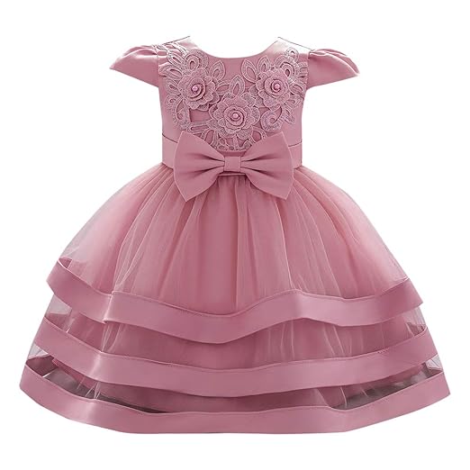 Hopscotch Girl's Fit And Flare Knee Length Dress