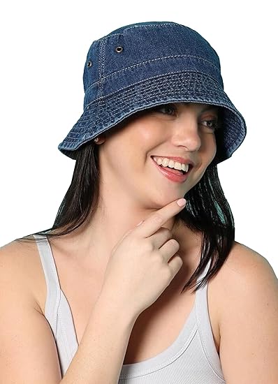 INFISPACE Men & Women Bucket Sun Hat | Unisex Beach Hat for Sun Protection | Round Sun Cap for Hiking, Fishing, Gardning, Travel