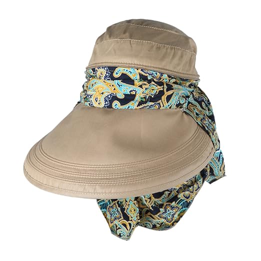 Women's Cotton Foldable Cap (ab_Khaki_Free Size)