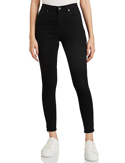 Amazon Brand - Symbol Women's Skinny Fit Jeans (High Rise | Ankle Length | Stretchable Fabric) (Available in Plus Sizes)