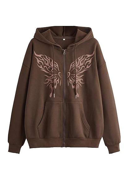 TAGAS Printed Hoodies for Women|Zip-up Hooded|Winter wear for Womens|