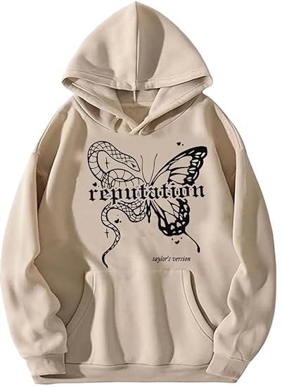 Black Men Hooded Sweatshirt Reputation Hoodie for Men & Women
