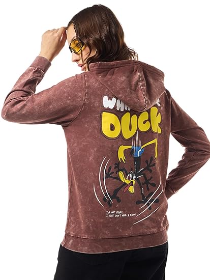 Bewakoof Fleece Women's Hooded Sweatshirt Clothing Hoodies