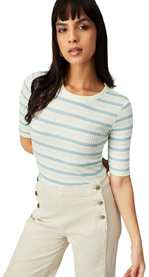 Max Women's Polyviscose Elastane Regular Fit T-Shirt
