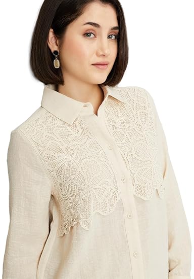 Max Women's Cotton Solid Regular Fit Shirt Clothing Shirts