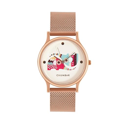 TEAL BY CHUMBAK Round Dial Analog Watch for Women|Yin Yang Ele Collection| Stainless Steel Strap|Gifts for Women/Girls/Ladies |Stylish Fashion Watch for Casual/Work Accessories Watches
